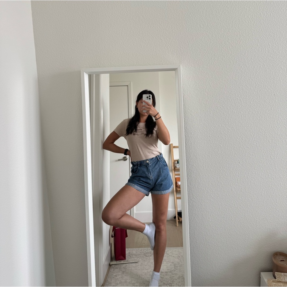 Nasty Gal Denim Jean Mom Shorts